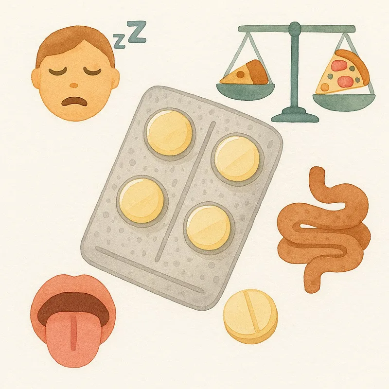 عوارض قرص میرتازاپین