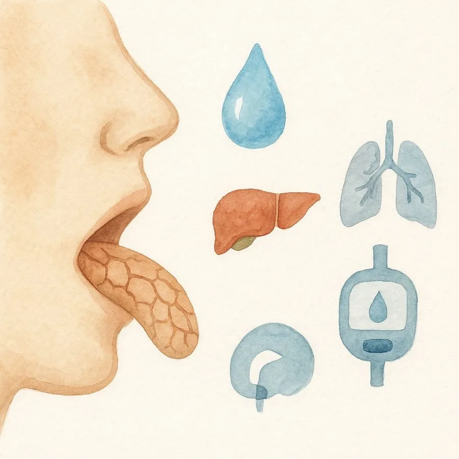 خشکی دهان و خشکی زبان